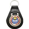 Family-crests Fob In Pelle Con Sigillo Dei Cavalieri Templari