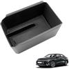 Coleya Vano Portaoggetti per Bracciolo Compatibile con Audi A3 8Y 2021-2025, Scatola Portaoggetti del Bracciolo Centrale, A3 8Y Organizer per Braccioli con Tappetino Antiscivolo (Nero)
