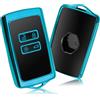 CDEFG Compatibile con Renault Clio 4 5/Captur 2/Austral/Zoe/Arkana/Kadjar/Koleos/Megane 4 E-Tech 2020-2023 2024 Custodia Auto con Telecomando Silicone lucido Protettiva Chiavi Accessori (Blu)
