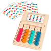 TECKZOON Giochi in Legno per Demenza, Attività di Memoria a Colori con Stimolazione Cognitiva con 12 Carte per Anziani, Pannelli Sensoriali in Legno Portatili per Demenza per Adulti