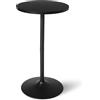 Amazon Basics Tavolo da Bar, Tavolo da Colazione, Tavolo Stile Bistrot, Rotondo, per Interni, 59,9cm x 59,9cm x 106,4cm, Colore Nero