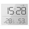 Colexy Sveglia Digitale, Piccolo Display LCD con Temperatura & Umidità, 12/24 H & ℃/℉, Magnetica, Orologio Portatile a Batterie per Casa, Ufficio, Scuola e Viaggio, Montabile a Parete e da Tavolo