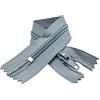 JYC CREATIVE 10 Chiusure Lampo in Nylon, 24 Colori e Misure, Cerniera per Cucire, Chiusure Lampo per Cucire su Vestiti, Tessuti, Chiusuri Lampo al Metro n.3, (10 x 40 cm, grigio 319)
