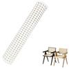 Yitobici Vienna, cinghia in rattan sintetico, 40 x 100 cm, per progetti fai da te, decorazione di mobili, bianco
