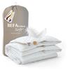 BEFA SOFT Prodotto in Germania piumino 200x200 cm con 90% piume e 10% piumino, invernalei, adatto agli allergici (Nomite), certificato Öko-Tex 100 Classe 1, standard EN 12934, Downpass