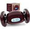 CLOCKY Sveglia Rumorosa per chi ha il Sonno Pesante Dormiglioni Sordi Ruote Sveglia Digitale da Comodino per Dormienti Rumorissima Adulti Bambini che Scappa Cammina Regali Divertenti (Vino)