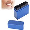 Agatige 300 Pezzi Carta Dentale Di Articolazione, Carta Dentale Flessibile Sottile Del Morso Carta Dentale Assorbente Strisce Abrasive Interdentali Con Il Dispenser Di Plastica (Blu)
