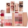Kivinia Set Trucchi Donna, Trousse Trucchi Donna con Ombretti, Fard, Illuminante e Rossetti All-in-One Make Up Kit, Palette Contouring Viso Travel Kit, Set Trucco Natalizio - U125B