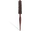 simarro Piccola spazzola per capelli con testa rotonda, setole di cinghiale, morbide setole naturali con manico in legno, adatta per capelli corti, asciugatura dei capelli fini, styling, spazzole da