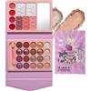 Kivinia Set Trucchi Donna, Trousse Trucchi Donna con Ombretti, Fard, Illuminante e Rossetti All-in-One Make Up Kit, Palette Contouring Viso Travel Kit, Set Trucco Natalizio - U122A