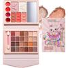 Kivinia Set Trucchi Donna, Trousse Trucchi Donna con Ombretti, Fard, Illuminante e Rossetti All-in-One Make Up Kit, Palette Contouring Viso Travel Kit, Set Trucco Natalizio - U122B