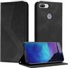 Fatcatparadise Cover per Huawei Honor 9 Lite P Smart 2018Flip Caso in PU Pelle Premium Portafoglio Custodia [Kickstand] [Slot per Schede] [Chiusura Magnetica] per Honor 9 Lite (Nero)
