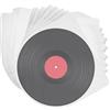 Firavggu 100 Pz.Buste Vinili 45 Giri Interno 7 Pollici, Vinili Semi Trasparenti per Singoli 7" LP Dischi Buste per Vinili Custodia Vinili Cover,Buste Vinile Protezione Polipropilene Vinile Copertine