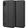 BEZ Cover per Samsung A10, Custodia Compatibile per Samsung Galaxy A10, Protettiva Portafoglio in Pelle con Porta Carta di Credito, Kick Stand, Chiusura Magnetica, Nero