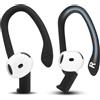 WC HookZ Compatibile con Airpods 4 - Ganci auricolari regolabili e personalizzabili di Wicked Cushions | Nucleo malleabile per una vestibilità personalizzata | Black