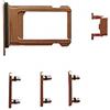 Smartex® Set Tasti Oro Laterali + Slot per SIM compatibili con iPhone 8