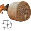 RATSTONE Rete Da Fieno Per Cavalli,4x4 FT Rete Da Fieno Per Balle Rotonde,Per Cavalli,Rete Di Alimentazione a Maglia Stretta,Prolungamento Dei Tempi Di Alimentazione (120x120cm)