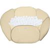 3 Sprouts - Piscina di Palline per Bambini - Piscina di Palline per Bambini di 3 Anni - Gioco da Interno (Palline Non Incluse) (Beige)
