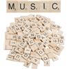 eModwey 200Pcs Lettere di Legno A-Z e Numeri per Giochi Educativi, Artigianato e Regali, Lettere in Legno per Apprendimento e Ortografia, Dimensioni 20 x 18 x 4mm