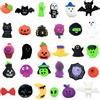 MOMAHUA Halloween Mochi Squishy Toys Set,30Pcs Halloween Squeeze Toys,Kawaii Squishy Giocattoli Stress Relief Toys,Mochi Spremere Favori Carino Zucca Fantasma,Giocattoli per feste,Goody Bag Stuffers