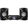 Panasonic SC-AKX520E-K - Sistema di altoparlanti Hi-Fi wireless Megasound da 650 W, con Bluetooth e karaoke, nero