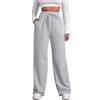 Generic Baggy, pantaloni da jogging da donna, casual, per adolescenti, ragazze, con gamba dritta, pantaloni da jogging con tasche, sportivi, pantaloni lunghi e leggeri, per il tempo libero, Gy1, XS