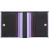 DUDU Portafoglio RFID di pelle multicolore porta carte e monete Black_lavender