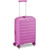 RONCATO B-FLYING Valigia Trolley Cabina Espandibile 4 Ruote 55x40x20/25 cm Rigida con Chiusura TSA, Bagaglio a Mano - PINK