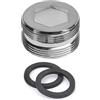 HATOOLHA Adattatore per rubinetto in ottone, filettatura maschio da 24 mm a filettatura maschio da 24 mm NPT rubinetto connettore rubinetto depuratore d'acqua adattatore aeratore