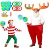 CWLAKON Granny Pants Giochi per feste di Natale per bambini adulti, gioco di Natale per feste in famiglia, lancio di corna di renna gonfiabili, lancio di pantaloni di Babbo Natale, carnevale, attività