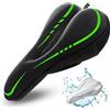 RONUX Cuscino stretto per sellino da bicicletta, extra morbido, comodo, in memory foam e gel, compatibile con Peloton, cancelleria, esercizi, elettriche, bici da strada e mountain bike, accessori per