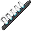 HAZET Smart-Rail 900SR-5 lato inferiore magnetico con 5 scanalature e robusta serratura a rotazione, attacco: quadrato da 12,5 mm (1/2 pollice) guida flessibile in plastica per chiavi a bussola