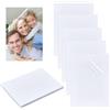 NBEADS 50 fogli di pellicola per laminazione a freddo, 21.5 x 16 cm A5 Buste autoadesive per laminazione Pellicola trasparente in PVC laminazione a freddo di carte foto adesivi documenti
