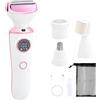 Elitecran 4 in 1 Rasoio Elettrico Donna, Depilatore Donne Parti Intime, Epilatore Inguine Donna Impermeabilità, Trimmer Indolore Bikini, Depilazione Intima Donna Ricaricabile per Corpo/Ascelle/Sopracciglia/Naso