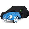 Soekodu Telo Copriauto, Impermeabile Copriauto Sostituzione per VW Beetle 1960-1980, Tutte Condizioni Atmosferiche Copertura per Auto con Porta con Cerniera e Cinturino Antivento