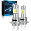 Sycreek H7 LED,30000LM 6500K Bianco Freddo, Lampadine H7 LED 600% Luminosità, Dimensioni Mini 1:1, Plug and Play, Per Fari Auto e Moto