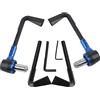Tomotato Universale Moto Protezione per Manubrio, Protezioni della Leva della Frizione del Freno del Motociclo 22mm Protezione del Freno del Manubrio del Motociclo Universale in Lega di Alluminio(Blu)