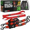 Rhino USA Cinghie a Cricchetto Retrattili (2 Pezzi) 5cm x 3m - 1.360kg