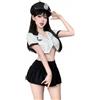 THSCWY Costume sexy da poliziotto di Halloween, per donne adulte, cosplay, lingerie poliziotta, set anime per giochi di ruolo, abiti da ufficiale, gonna esotica, nero
