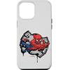 Marvel Custodia per iPhone 13 Pro Max Simbolo del ragno Marvel Spider-Man Street Art Thwipp