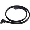 SilverStone SST-CP08 - Cavo SATA III 6 Gbps, 90°, design con bloccaggio metal-less, strato metallico, 50cm