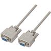 AISENS A112 - 0066 - Cavo seriale RS232, DB9/h-db9/H, 1.8 m, per dispositivi di Comunicazione equipados con Porta seriale, Colore: Beige