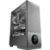 Tacens SAGITTA20, Case PC ATX, Schermo LED con Temperature in Tempo Reale, 3x Ventole 120mm, Vetro Temperato Laterale, Fronte Mesh Metallico Antipolvere, CableHatch, USB-C, Nero