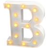 JANDEI - Lettere LED, Numeri Luminosi, Figura a Cuore, 22cm, con Luce Calda per Decorazione e Atmosfera, Luci Notturne Scrivania, Compleanni, Matrimoni, Vetrine. Funzionano con batterie AA (B)