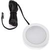 SOTECH 3 x SO-TECH® Faretto da incasso a LED GIULIA 12V 3W Bianco caldo - 2700K / 65 x 12 mm/Bianco Lucido Luce da incasso per mobili