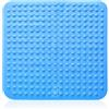 sinzau 48 x 48 cm Tappeto Doccia Antiscivolo,Tappeto Doccia, Tappetino Antiscivolo con Ventose, Per Sauna, Sala Doccia, a Prova di Lavatrice, Quadrato, blu mare