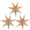 EASY JOY Stella di carta 30 cm, 3 pezzi, decorazione per feste, in legno 3D, decorazione natalizia per finestre, stelle pieghevoli da appendere