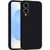 Mixroom - Cover Custodia Case per Samsung Galaxy S25 EDGE Protezione Fotocamera in Silicone TPU Morbido Opaco Bordi Piatti Colore Nero