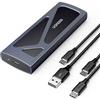 UGREEN Case SSD M.2 NVMe PCIe USB C 3.2 Gen 2 10Gbps UASP, Enclosure per Disco Rigido 2TB M/M&B Key 2230/2242/2260/2280 con Cavo Compatibile con 970 Evo Plus 980 PRO WD SN770 Kingston