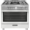 Glem Cucina a gas n° 5 fuochi forno elettrico 90x60 cm bianco - ST965MWH